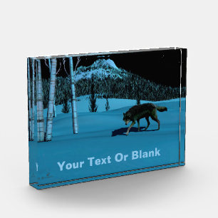 Bloc Photo Loup d'hiver - Tapetum Lucidum