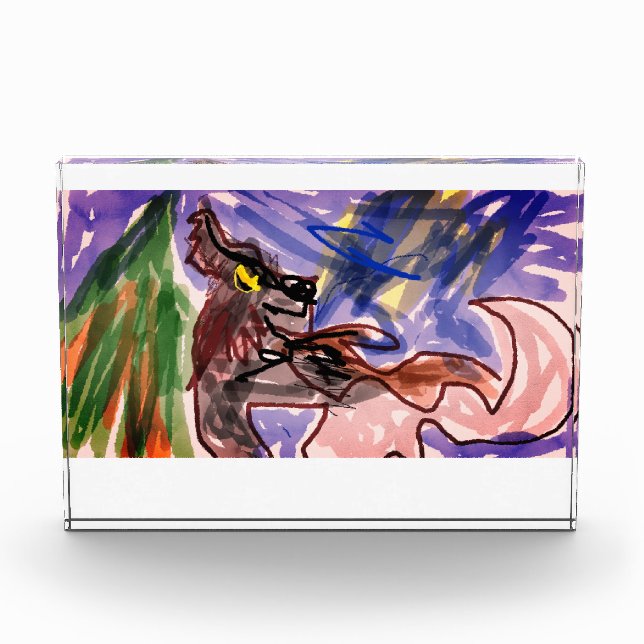 Bloc Photo Loup en automne (Devant)