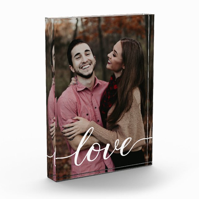Bloc Photo Love Boyfriend Girlfriend Custom Vertical Photo (Gauche)