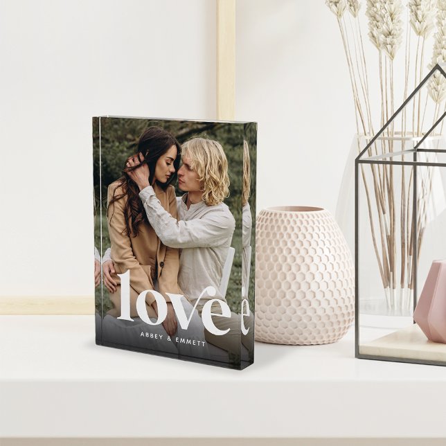 Bloc Photo Love Overlay Personalized Couples (Créateur téléchargé)