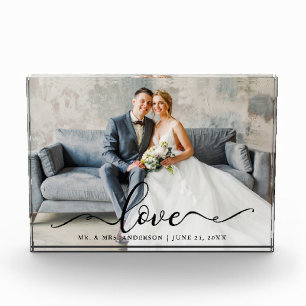 Bloc Photo Love Script Mariage mariée et chambre