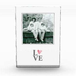 Bloc Photo LOVE Sweet Heart Pink Family PHOTO Keepsaké