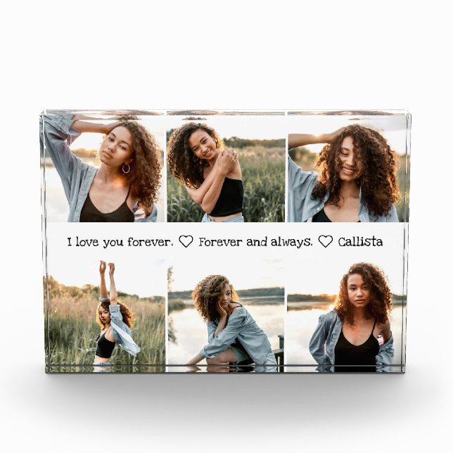 Bloc Photo Love You Romantic Sweet Photo Collage (Devant)