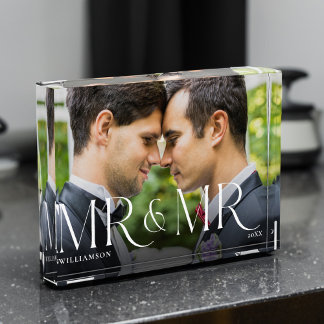 Bloc Photo M. M. Newlysée Cadeau moderne Couple photo Keepsak
