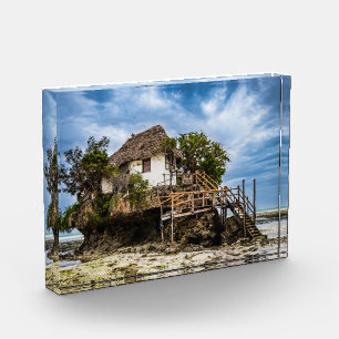 Bloc Photo Maison pittoresque sur un affleurement de corail t