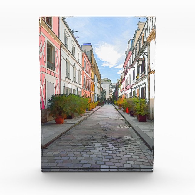 Bloc Photo Maisons colorées rue Cremieux - Paris (Devant)