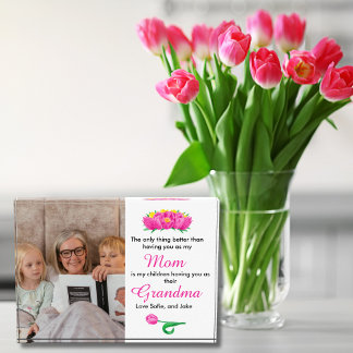 Bloc Photo Maman à grand-mère, c'est mieux