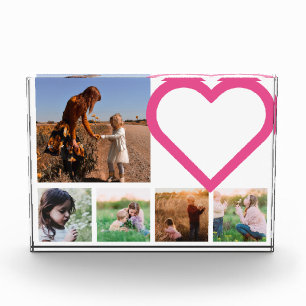 Bloc Photo Maman Famille Photo Pink Heart Modern