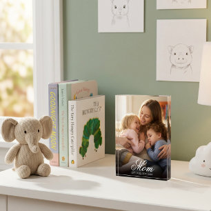 Bloc Photo Maman personnalisée avec une écriture élégante éta