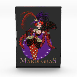 Bloc Photo Mardi Gras 2021, femme de style vintage Nouvelle-O