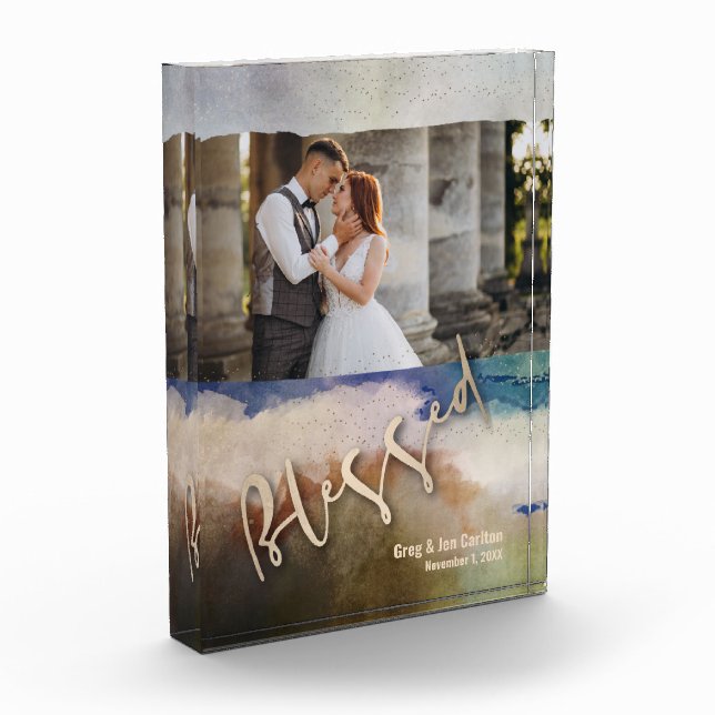 Bloc Photo Mariage BENEIT Aquarelle (Gauche)