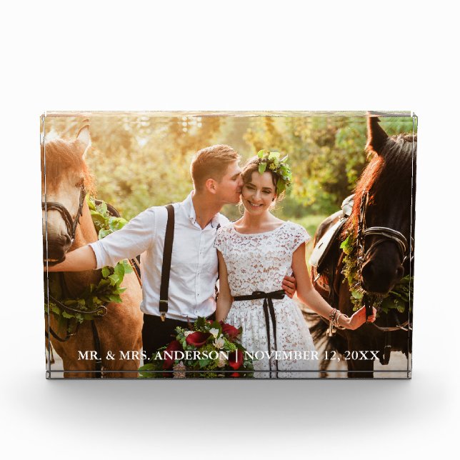 Bloc Photo Mariage Bride et Groom M. et Mme (Devant)