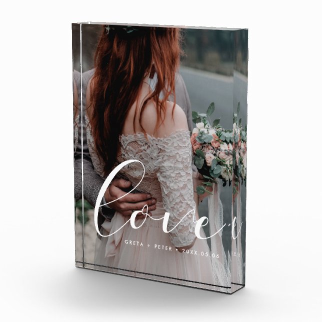 Bloc Photo Mariage calligraphie élégante (Droite)