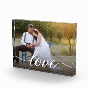 Bloc Photo Mariage Photo Elegant Love script