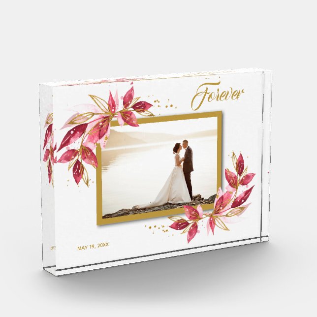 Bloc Photo Mariée et Marié Personnalisé (Gauche)