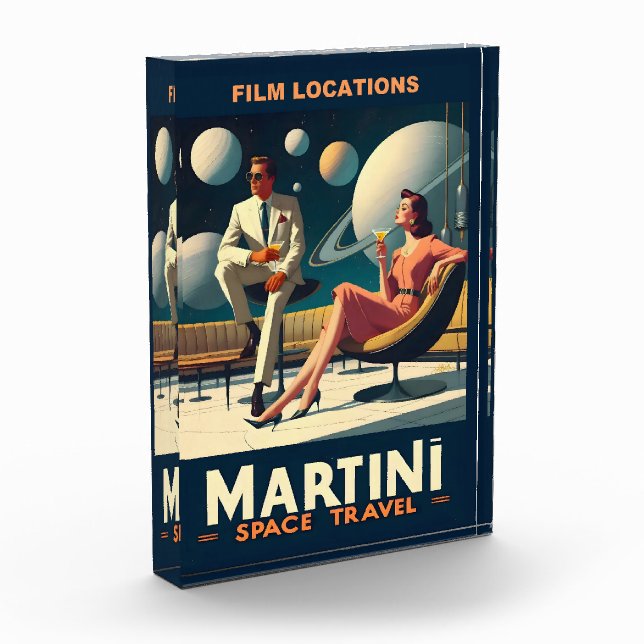 Bloc Photo Martini Space Travel Affiches Emplacements du film (Gauche)