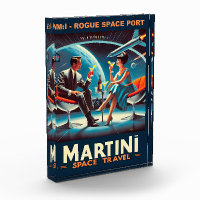 Martini Space Travel Poster Rogue Space Port