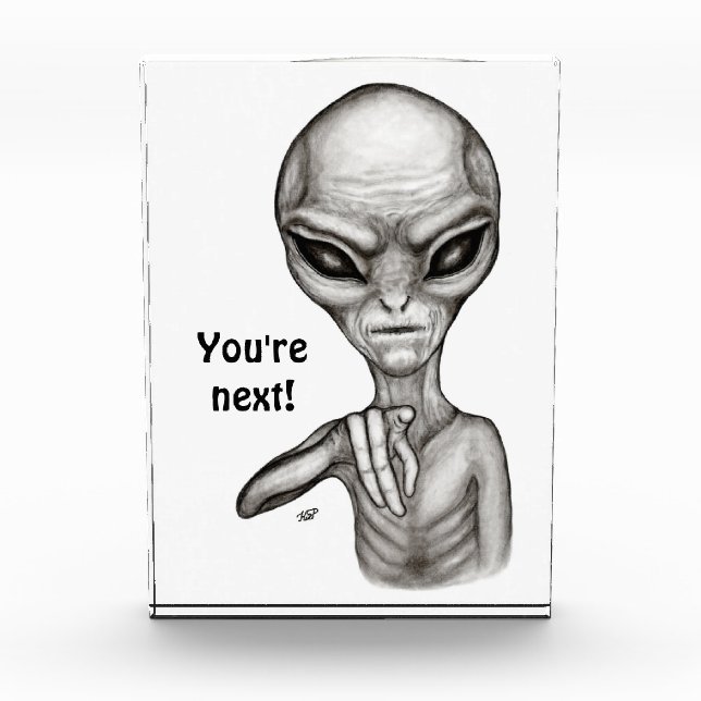 Bloc Photo Mauvais Alien, Tu es le prochain ! (Devant)