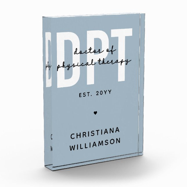 Bloc Photo Médecin DPT personnalisé de thérapie physique (Gauche)