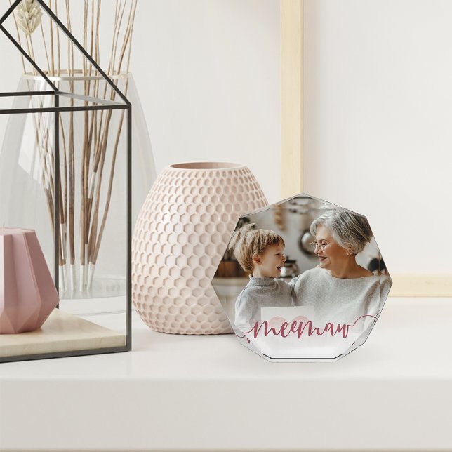 Bloc Photo Meemaw | Superposition de script de grand-mère (Créateur téléchargé)