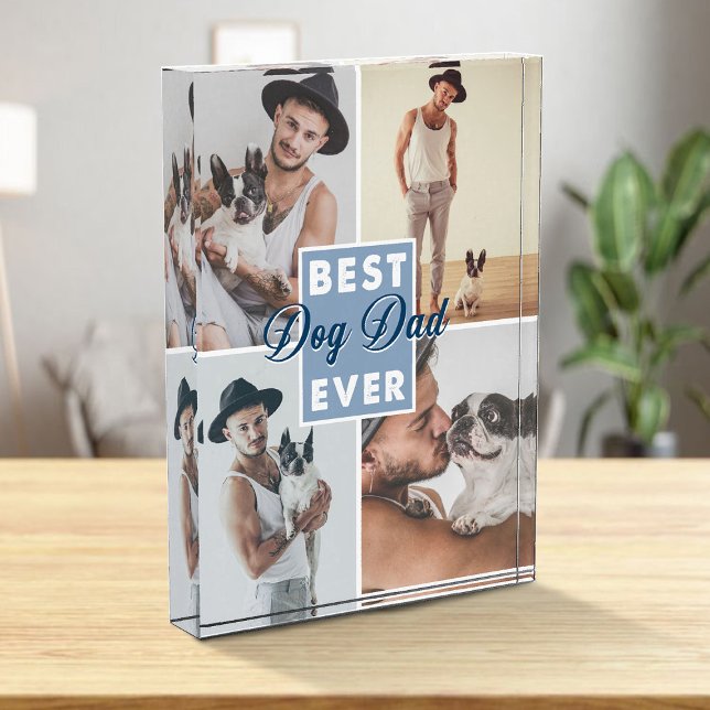 Bloc Photo Meilleur Chien Papa Jamais Fête des pères Meilleur (Créateur téléchargé)