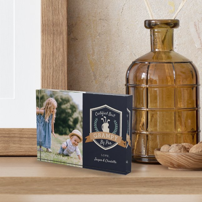 Bloc Photo Meilleur Grampy Par | Grand-père du golf (Créateur téléchargé)