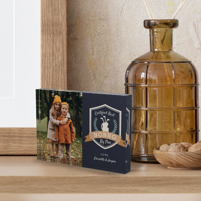 Bloc Photo Meilleur Nonno Par Parc | Grand-père du golf (Créateur téléchargé)