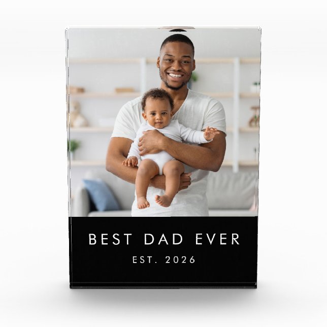 Bloc Photo Meilleur Papa Actuel (Devant)