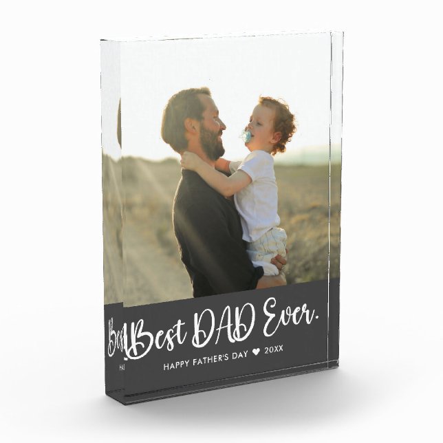 Bloc Photo Meilleur papa Fête des pères Jamais Simple Bloc Ph (Gauche)