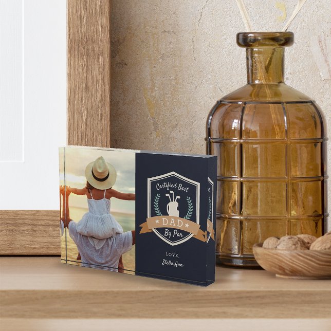 Bloc Photo Meilleur papa par rapport | Golf Papa (Créateur téléchargé)