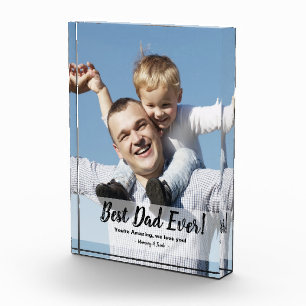 Bloc Photo Meilleur Père Jamais ! Fête des pères photo person