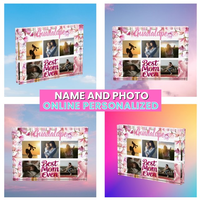 Bloc Photo Meilleure Maman Collage Photo de Maman (Best Mom Ever Mother's Photo Collage
)