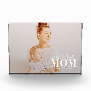 Bloc Photo Meilleure Maman du Monde Depuis 20XX Moderne