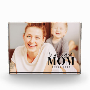 Bloc Photo Meilleure Maman du Monde depuis 20XX Moderne