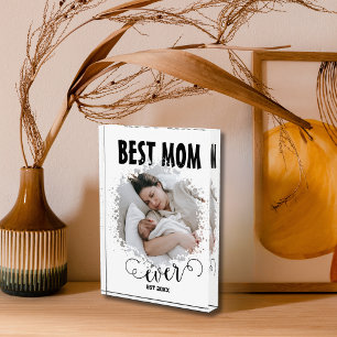Bloc Photo Meilleure maman jamais photo simple