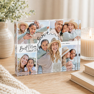 Bloc Photo Meilleure Maman Personnalisée avec Photo