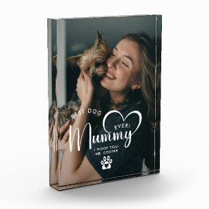Bloc Photo Meilleure photo cadeau de maman de chien du monde
