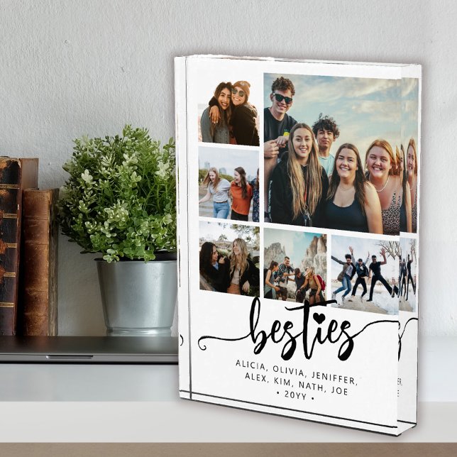 Bloc Photo Meilleures amies cadeau de collage moderne (Créateur téléchargé)
