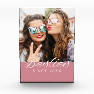 Bloc Photo Meilleures amies depuis – Cadeau d'amitié rose pou
