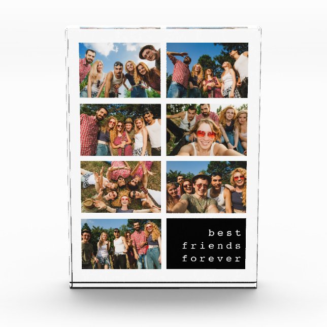 Bloc Photo Meilleurs amis Forever Black Collage (Devant)
