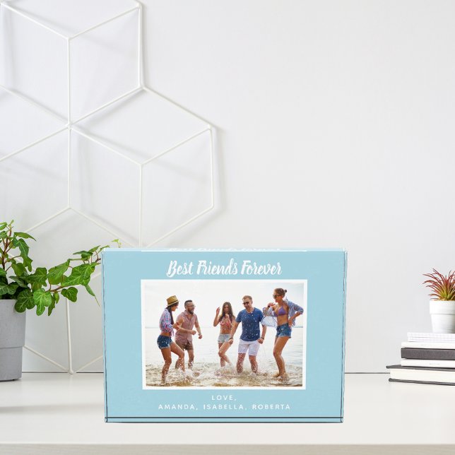 Bloc Photo Meilleurs amis Forever photo personnalisée bleu cl (Créateur téléchargé)