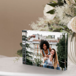 Bloc Photo Meilleurs Amis Pour Jamais Blanche Superposition D