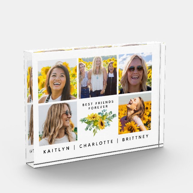 Bloc Photo Meilleurs amis pour toujours 5 Photo Collage Bloc (Gauche)