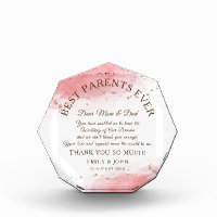 Meilleurs Parents jamais Merci/Corail/Mariage Or