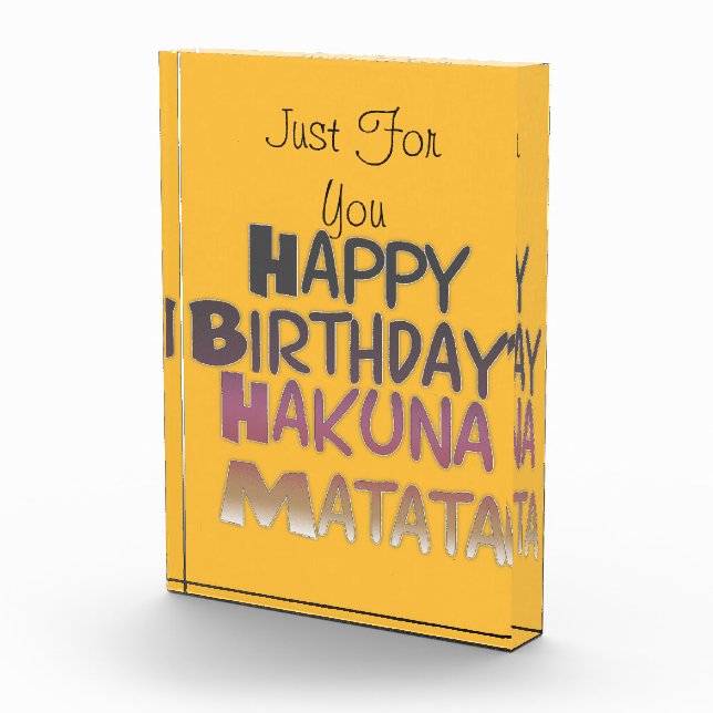 Bloc Photo Meilleurs voeux Juste Pour Vous Joyeux Anniversair (Droite)