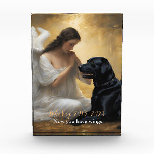 Bloc Photo Mémorial personnalisé Black Lab Heaven