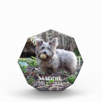 Mémorial photo avec nom et date