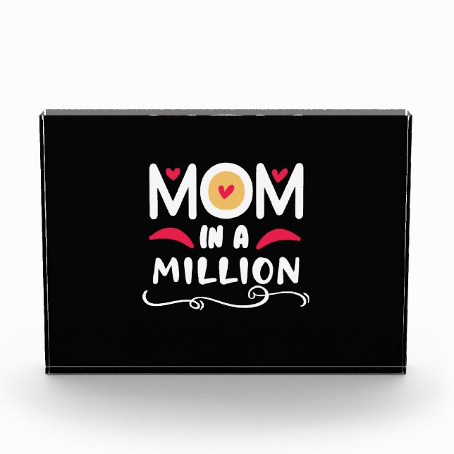 Bloc Photo Mère Cadeau Maman Dans Un Million (Devant)