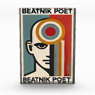 Bloc Photo Mid Century Modern Art Beatnik Poet