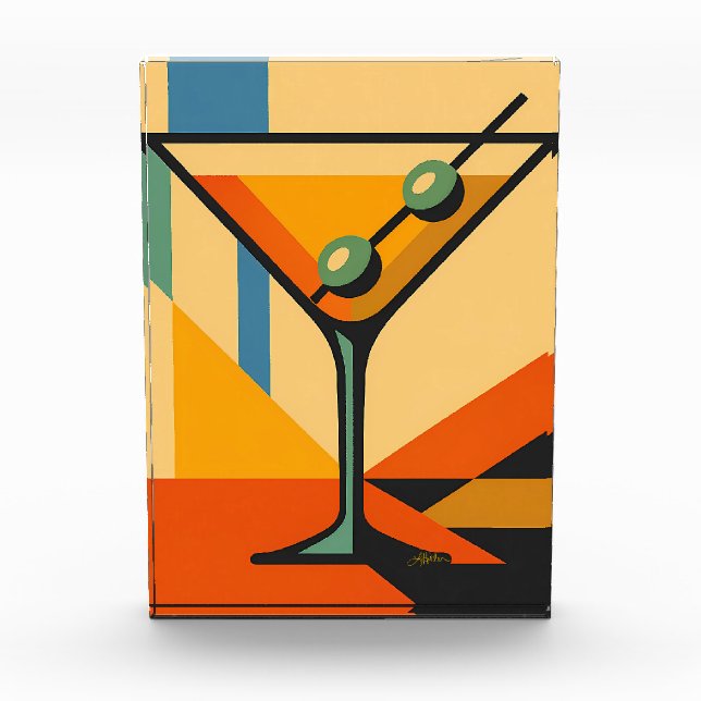 Bloc Photo Mid Century Modern Sunrise Bauhaus Martini (Devant)
